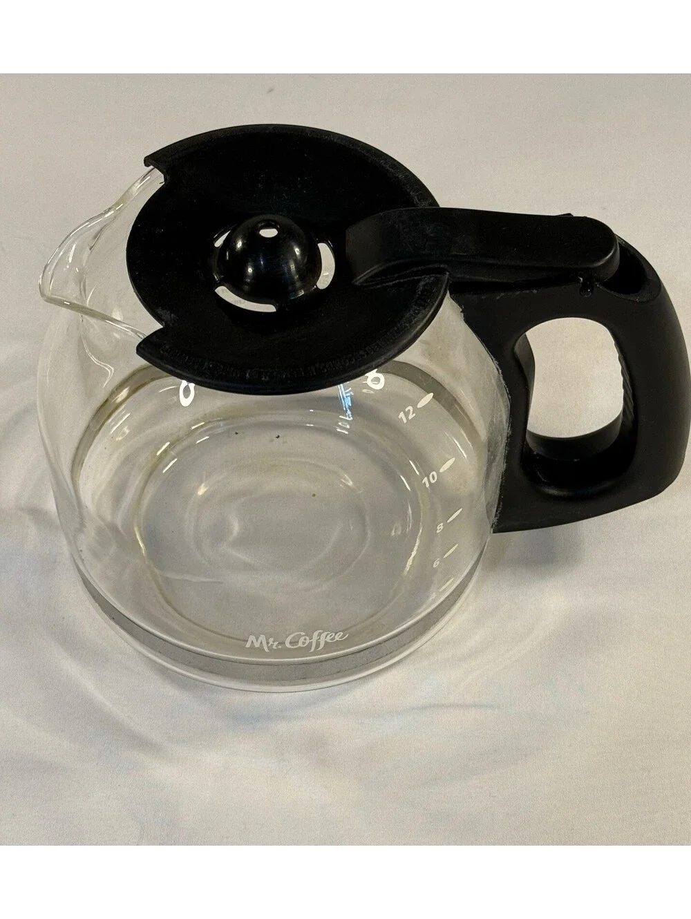 Mr. Coffee Glass 12-Cup Carafe Replacement - Black